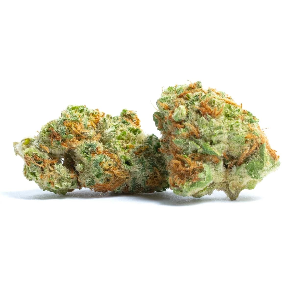 Illustrative cannabis photo from Leafly; not a verified Alien Kush specimen