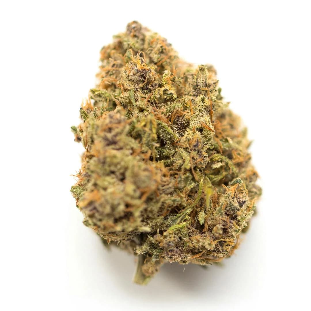 Illustrative cannabis photo from Leafly; not a verified Alien OG specimen