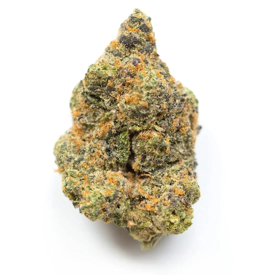 Illustrative cannabis photo from Leafly; not a verified Bruce Banner specimen