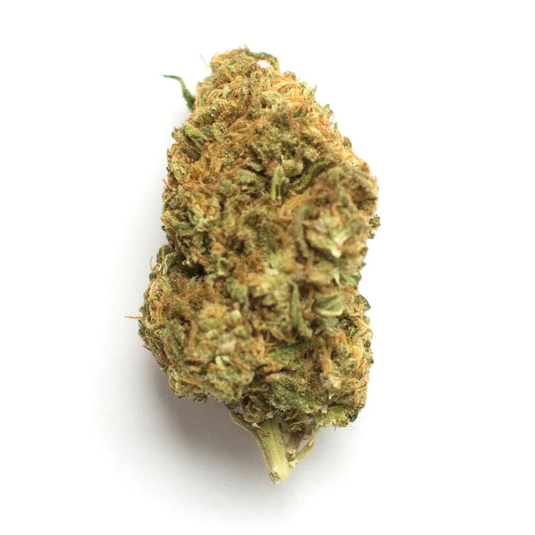 Illustrative cannabis photo from Leafly; not a verified Bubble Gum specimen