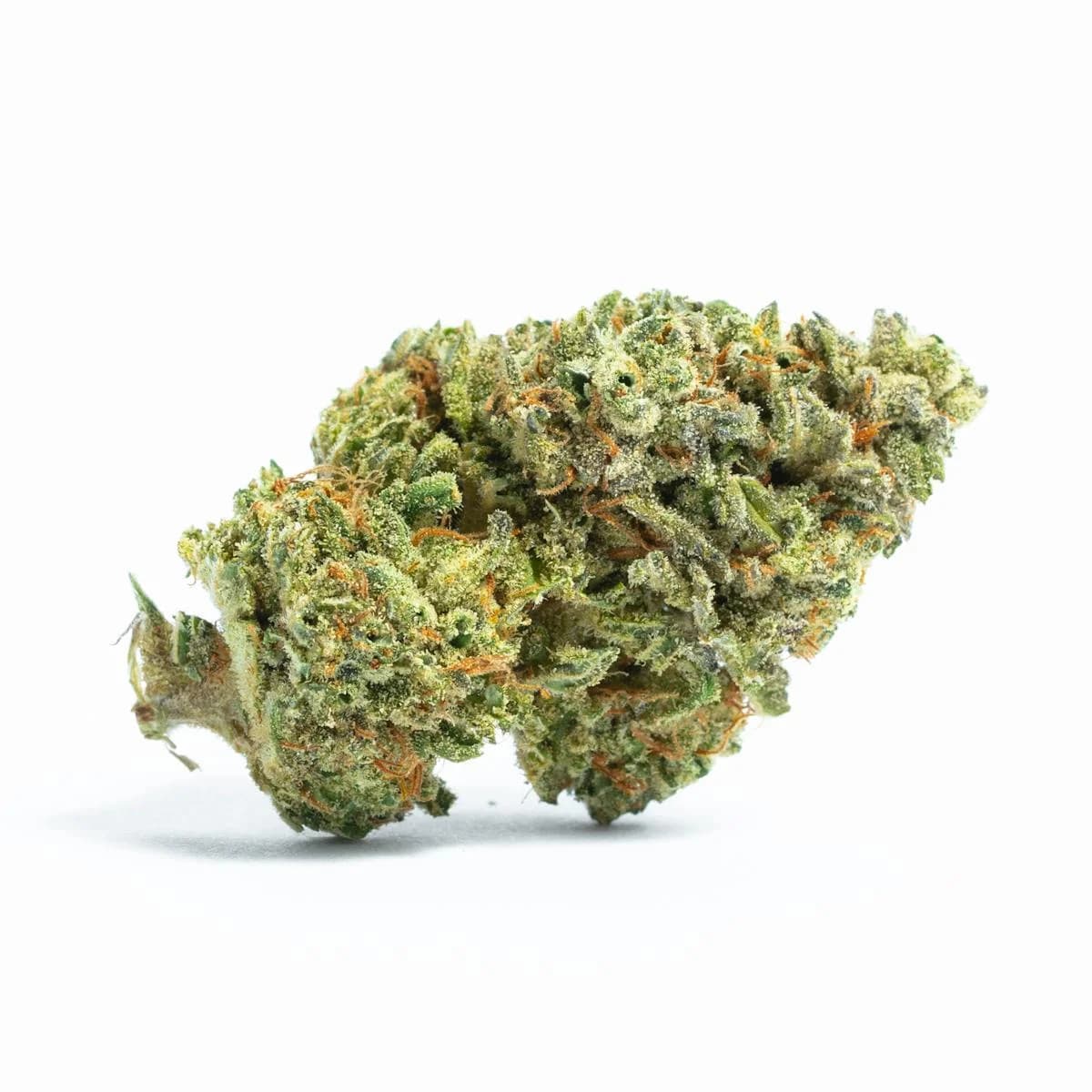 Illustrative cannabis photo from Leafly; not a verified London Pound Cake specimen